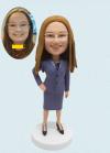 Custom Bobbleheads Business lady Office lady