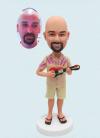 Custom bobbleheads ukulele player
