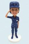 Custom Bobblehead Female Soldier
