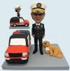 Custom Bobblehead Fire Chief With Fire Car(no pet)