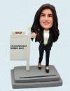Personalized Bobblehead Female Real Estate Agent