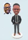 Custom Businessman Bobblehead Professional Figurine in Suit Corporate Gift