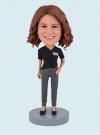 Custom Bobbleheads Casual Female For Mother/Girlfriend/Teacher/Grandma