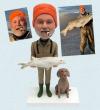 Custom Fishing Bobblehead Gift With Pet