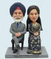 Custom Couple Bobbleheads Figurines Indian Bobbleheads