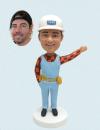 Custom Construction Worker Bobblehead – Personalized Male Figurine for Builders