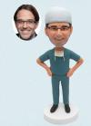 Custom Bobbleheads Male Nurse / Doctor in Scrub