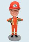 Custom Bobbleheads Personalized For Construction Worker