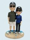 Custom Couple Bobbleheads For 40th wedding anniversary