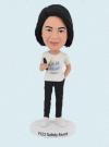 Personalized Bobbleheads Casual Women With Sunglasses In Hand